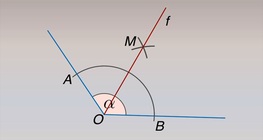 Trazar la bisectriz de un ángulo