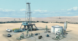 Работа нефтяной скважины