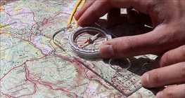 Orientación con una brújula