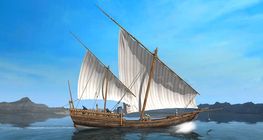 Традиционное арабское парусное судно (самбук)