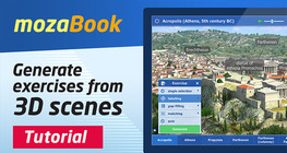 mozaBook - Generate exercises from 3D scenes