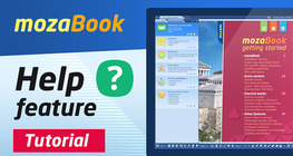 mozaBook - Help feature