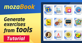 mozaBook - Generate exercises from tools
