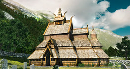 Iglesia de madera vikinga (Borgund, siglo XIII)