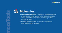 Tutorial para crear ejercicios en la herramienta Moléculas