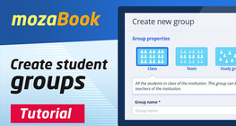 mozaBook - Create student groups