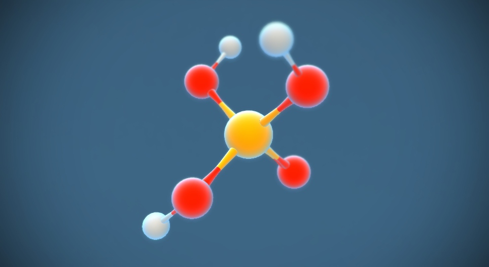 Ортофосфатна кислота (H₃PO₄) - 3D-сцена - Цифрова освіта та навчання ...