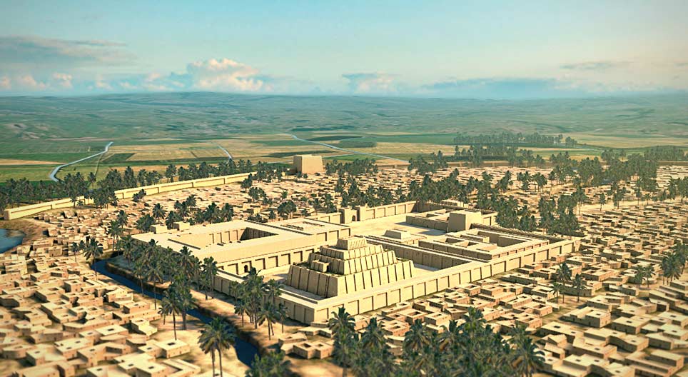 The city of Ur (3rd millennium BC) Cảnh 3D Giáo dục và học tập kỹ thuật số Mozaik