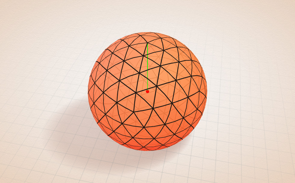 球体的体积(示范) - 3D场景 - Mozaik电子教育与学习